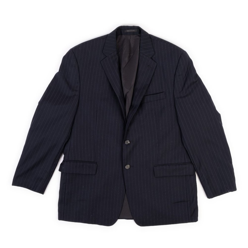 LAUREN RALPH LAUREN navy blazer w/ pinstripe size 43R